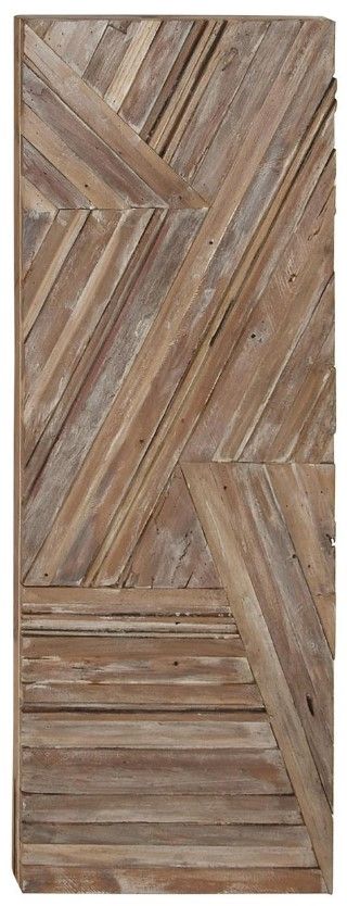 Deco Marche Brown Geometric Handmade Linear Wall Decor-0