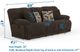 iAmerica Tyson Chocolate Reclining Sofa-2