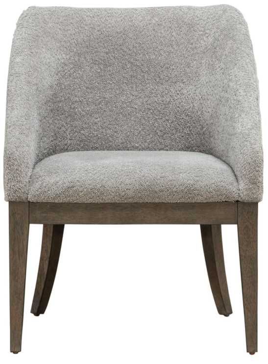 Liberty Furniture Cascade Falls Gray Mist/Satin Espresso Upholstered Side Chair-2