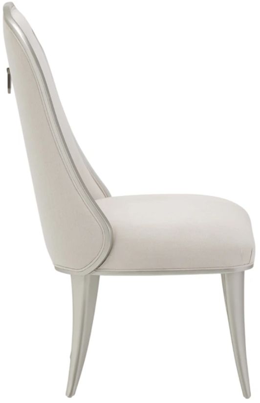 Michael Amini® Penthouse Ash Gray/White Side Chair-2