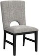 Elements International Oregon Black/Gray Dining Side Chair-0