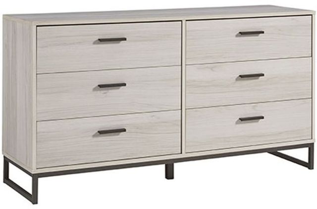Signature Design by Ashley® Socalle 3-Piece Light Natural Twin Youth Panel Headboard Bed Set-2