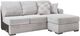 Benchcraft® Gabyleigh 2-Piece Nickel Left-Arm Facing Sectional and Chaise-2