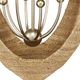 Currey & Company Menorca Contemporary Silver Leaf/Natural Large Chandelier-2