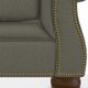 La-Z-Boy® Pembroke Mineral Loveseat with Brass Nailhead Trim-5