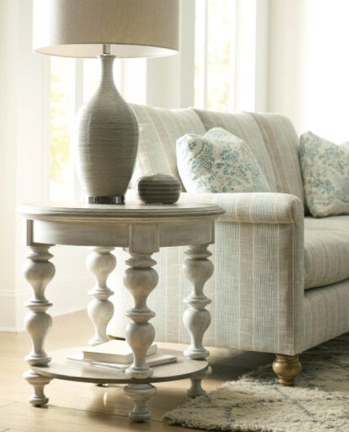 Hammary® Litchfield Driftwood End Table with Sunwashed Base-1
