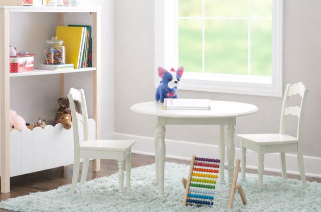 Powell® Lacey Kids 3-Piece Vanilla Dining Set-1