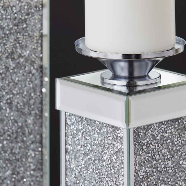 Signature Design by Ashley® Charline 2-Piece Silvertone Candle Holders-1