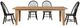 Steve Silver Co. Sommerset 5-Piece Black/Natural Oak Windsor Dining Table Set-0