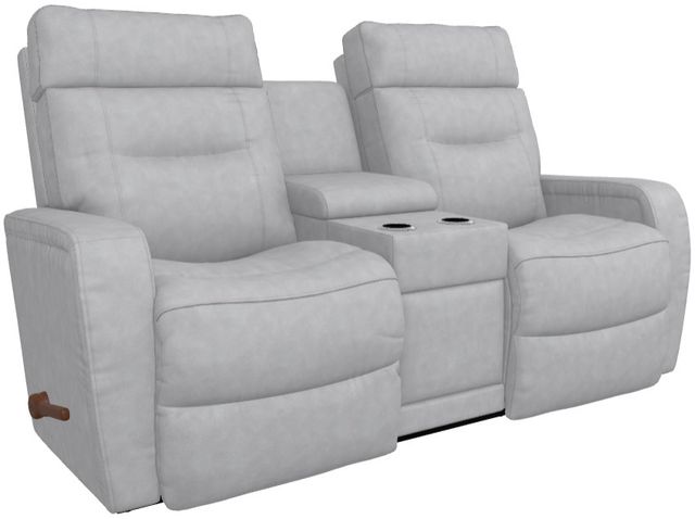 La-Z-Boy® Baron Mist Manual Wall Reclining Loveseat with Console-0