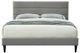 Bernards Willa Gray Upholstered Full Panel Bed-1