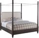 Hooker® Furniture Big Sky Charred Timber/Saxony Porcelain King Canopy Bed-0