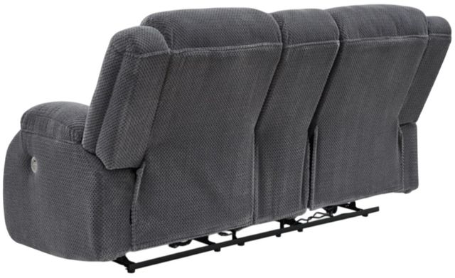Signature Design by Ashley® Observation Steel Double Power Reclining Reclining Loveseat with Console-3