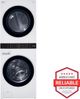 LG 4.5 Cu. Ft. Washer, 7.4 Cu. Ft. Electric Dryer White Stack Laundry-2