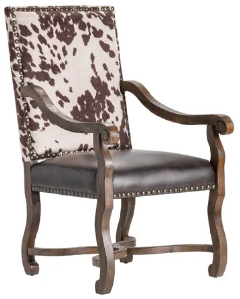 Crestview Collection Mesquite Ranch Leather and Faux Cowhide