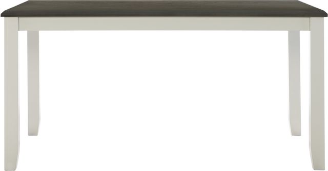 Powell® Jane Dark Gray Dining Table with Smokey White Base-1