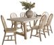 Jofran Inc. Sierrafina 7-Piece Almond Trestle Dining Table Set-0