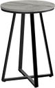 Monarch Specialties Inc. 22"H Grey Accent Table with Black Base -0