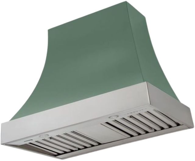 AGA Cascade 36" Mineral Green Wall Mounted Range Hood  with Brushed Nickel Trim-0