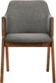 Armen Living Renzo 2-Piece Charcoal Dining Chairs-1