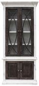 Cottage Creek Furniture Bahari Distressed White/Slate Showcase-1