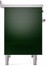 Ilve® Nostalgie II Series 40" Emerald Green Pro Style Induction Range-3