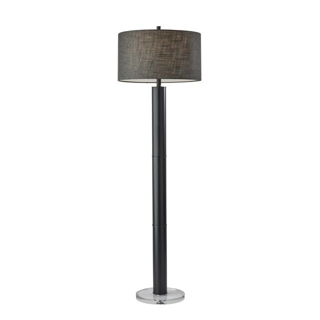 Adesso® Ezra Dark Gray Floor Lamp-0