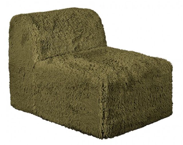 Furniture of America® Nappi Olive Green Large Sectional with Ottoman-4