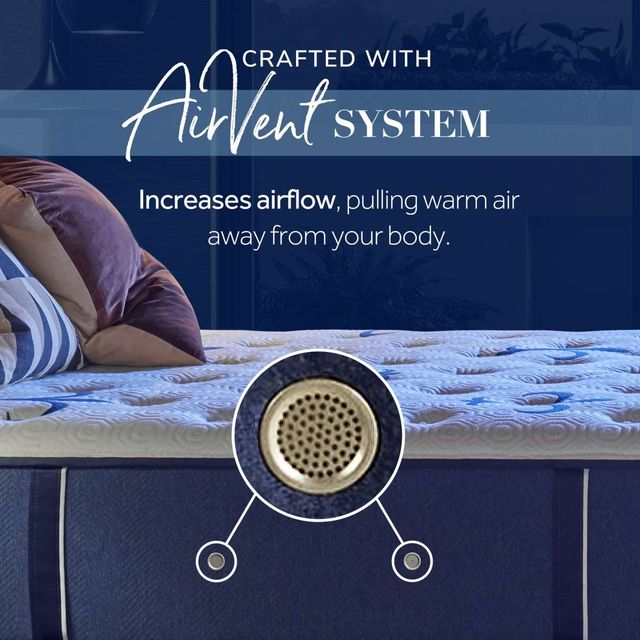 Stearns & Foster® Studio Wrapped Coil Medium Euro Pillow Top Split California King Mattress, Includes 2 Pieces-3