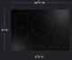 GE Profile™ 30" Black Induction Cooktop with Bridge Element-5