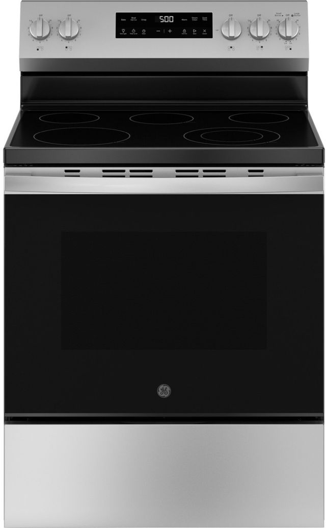 GE® 500 Series 30" Stainless Steel Freestanding Electric Range-0