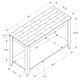 Monarch Specialties Inc. Espresso Marble Top 44"L Accent Table-2