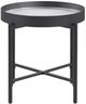 Coaster® Ozella Tempered Reeded Glass Top End Table with Sandy Black Base-1