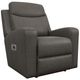 La-Z-Boy® Emmons Pewter Leather Power Rocking Recliner with Headrest-0