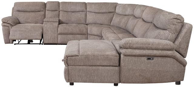 Behold™ Home Waverly 6-Piece Driftwood Power Reclining Sectional and Chaise-3
