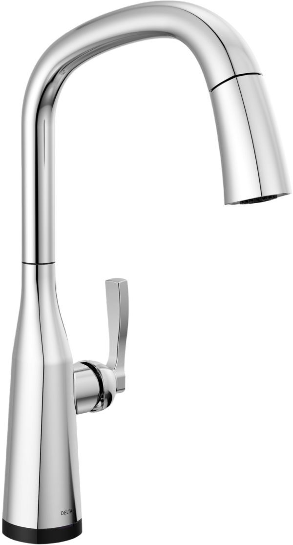 Delta Stryke® Lumicoat® Arctic Stainless Touch2O® Kitchen Faucet with Voice -0