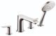Hansgrohe Metris Chrome 4-Hole Roman Tub Set Trim with 1.75 GPM Handshower-0