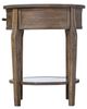 Uttermost® Raelynn Glass Top Lamp Table with Weathered Pecan Base-4