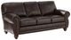 Best® Home Furnishings Customizable Field & Stream Home Noble Leather Sofa with Dark Walnut Legs-0