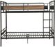 ACME Furniture Brantley II Sandy Black/Dark Bronze Queen Over Queen Bunk Bed-3