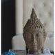 A & B Home Nickel 5" Buddha Head Sculpture-5