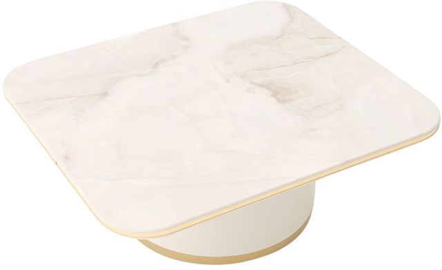 Michael Amini® Gineverra Ivory Gold Rectangular Cocktail Table-3