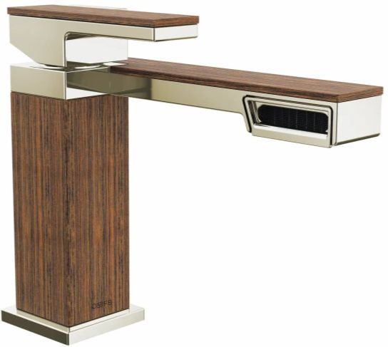 Brizo Frank Lloyd Wright® Brilliance® Polished Nickel/Wood Single-Handle Lavatory Faucet-0