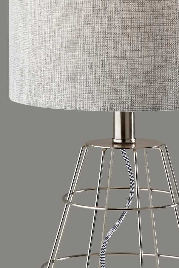 Adesso® Victor Brushed Steel Table Lamp-1