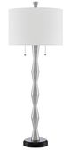 Currey & Company Peyote Polished Aluminum/Black Table Lamp-1