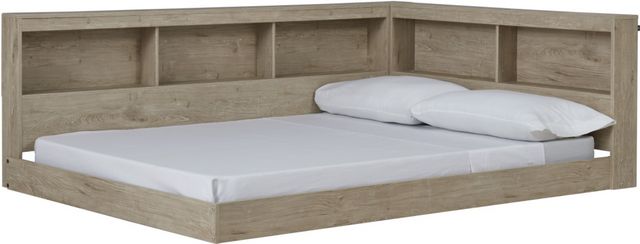 Signature Design by Ashley® Oliah Natural Full Bookcase Storage Bed