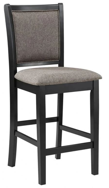 New Classic® Home Furnishings Potomac 5-Piece Black/Brown Counter Height Dining Set-2