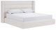 Modus Furniture Formosa Frank Cottage Cheese Full Upholstered Wingback Platform Bed-0