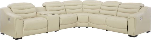 Signature Design by Ashley® Center Line 6-Piece Cream Power Reclining Sectional-0