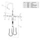 Elkay Chrome Single Hole Concealed Deck Faucet with 8" Gooseneck Spout and 2" Lever Handles-3